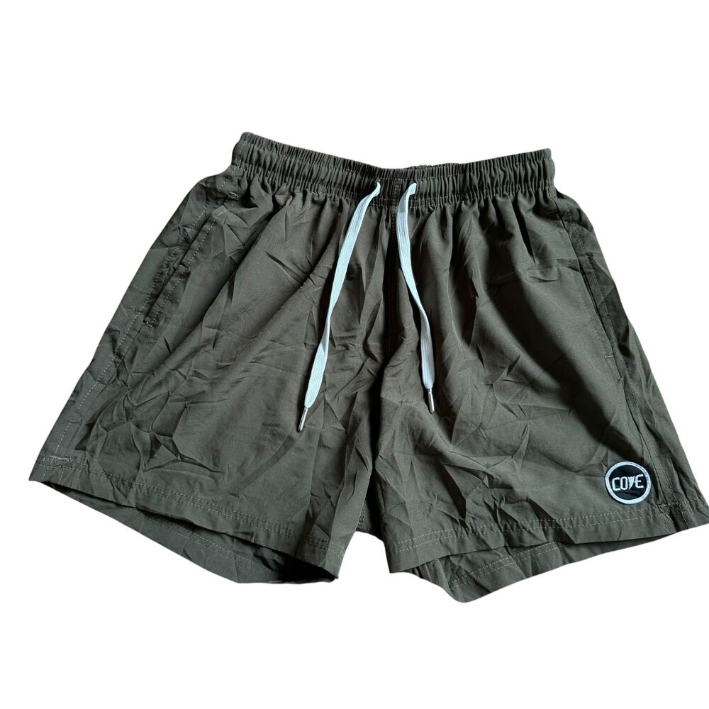 Cove Mens Army Green Shorts Size 28 EUC Gym Workout Activewear